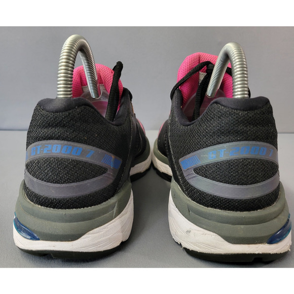 Asics GT- 2000 7 Athletic Sneaker Shoes Womens 9.5 Black Pink Running Walking - Picture 7 of 14